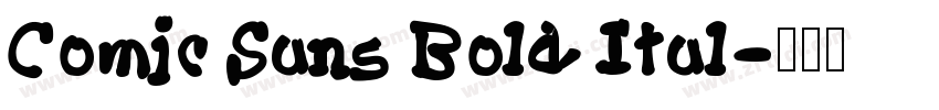 Comic Sans Bold Ital字体转换
